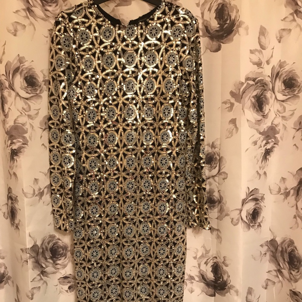 Long sequined gown